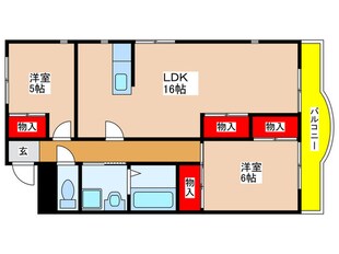 ア－サコパンの物件間取画像